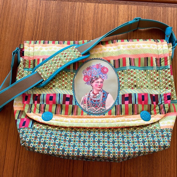 Oilily messenger/ crossbody / laptop bag multicolored - Picture 2 of 4